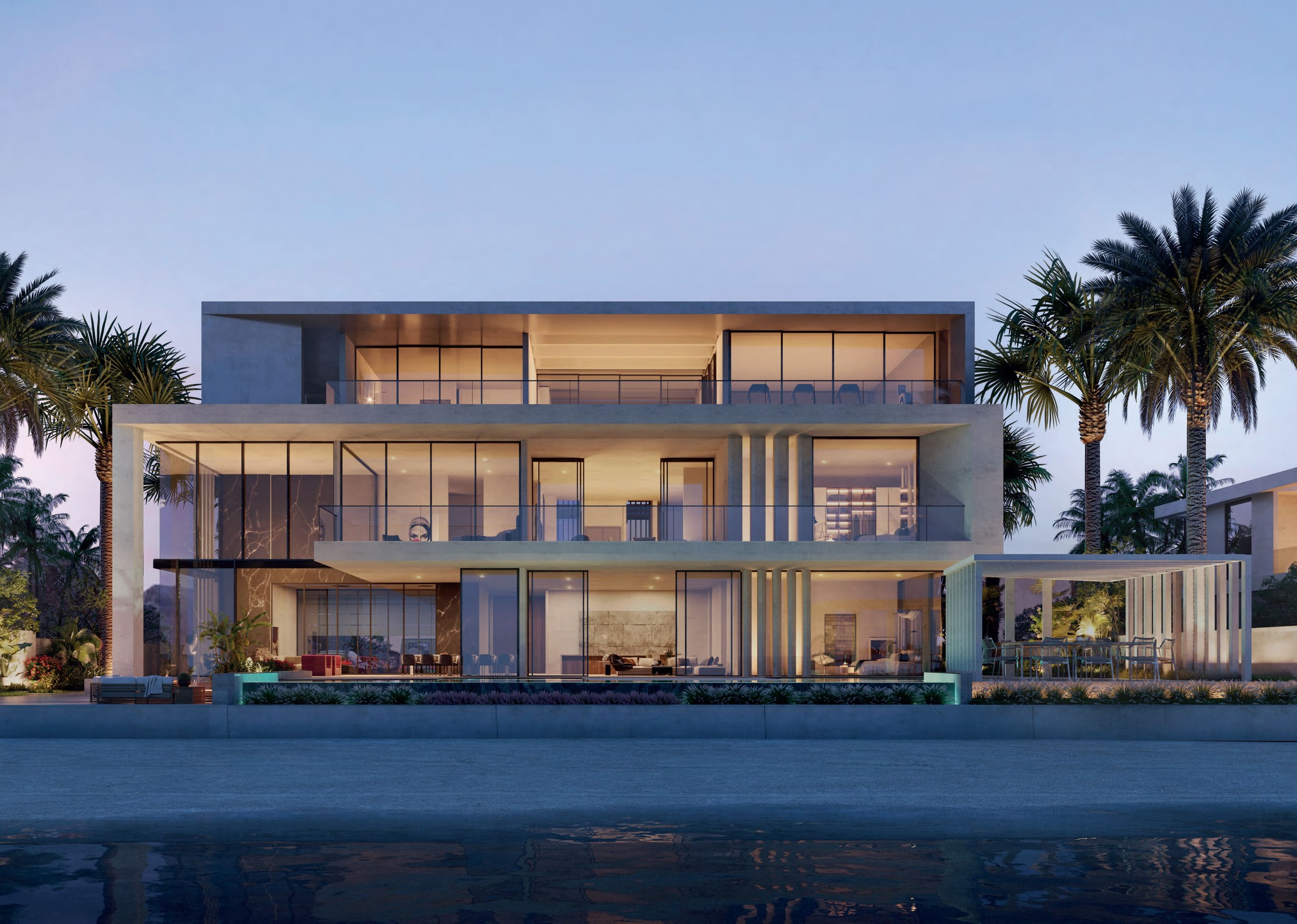 Palm Jebel Ali modern waterfront villa